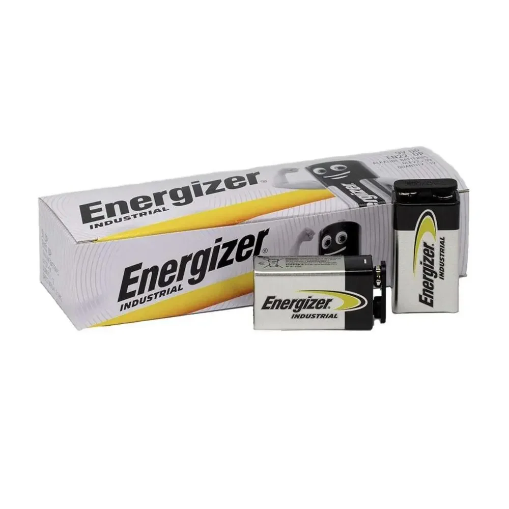 Energizer EN22 Industrial Alkaline Batteries, 9V , Non-Rechargeable, Box of 12